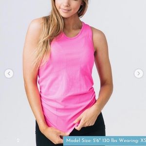 Zyia Hot Pink Copper Charged tank NWT Never Worn